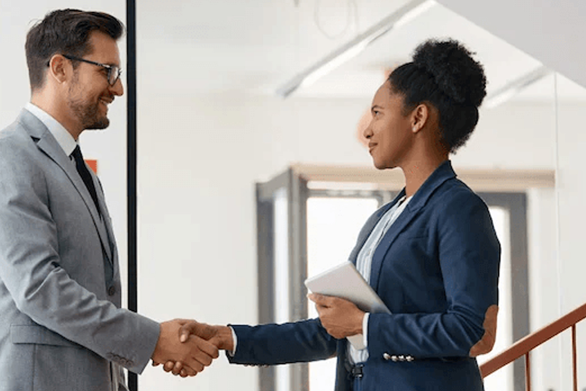 business professionals shaking hands
